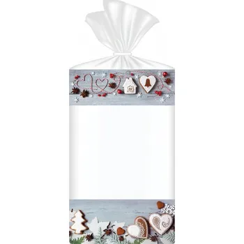 Sáček na potraviny Alvarak Celofánové vánoční sáčky s perníčky 10 ks