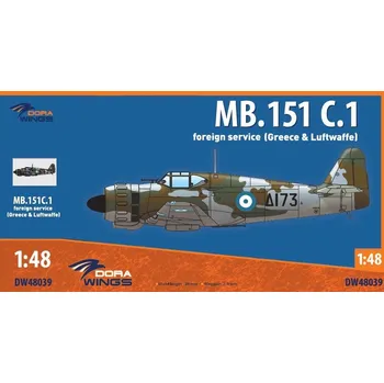 Plastikový model Dora Wings 1/48 Bloch MB.151 C.1 Foreign service (4x camo)