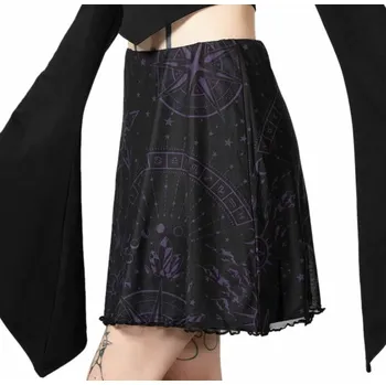 Dámská sukně sukně dámská KILLSTAR - Trevea Mesh Mini - Black - XL