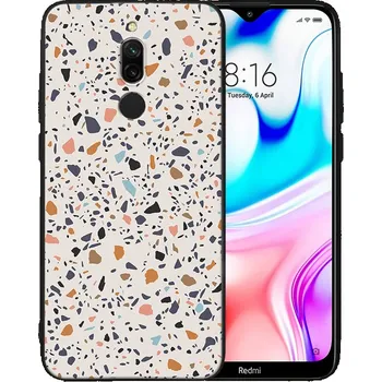 Pouzdro na tablet VSECHNONAMOBIL 50814 MY ART Ochranný obal Xiaomi Redmi 8 -BEIGE TERRAZZO (162)