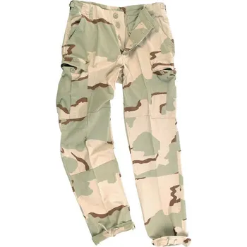 Kalhoty dětské ARMY DESERT 3 (Dětské vojenské a army oblečení. Kalhoty mají v pase našity pásky s přezkou pro případnou úpravu pasu - pas lze snížit až o 4 cm na každé straně. Celkové zapínání je pak na zip.)