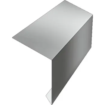 Střešní krytina Okapní lemování horní - plechová střešní krytina BP2 aluzinek