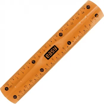 Dětské zboží Pravítko 15 cm - Easy Flex - oranžová