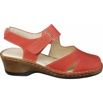 Dámské sandále 1505 - 05 zdravotní obuv/ sandály na klínku s patním páskem 42