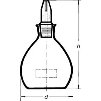 Laboratorní baňka Pyknometr dle Gay-Lussaca, SIMAX, Objem [ml]: 25, Přesnost [ml]: ±2,0