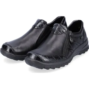 Dámské polobotky Dámské kožené polobotky L7166-00 Rieker černé Barva: schwarz, Velikost: 39