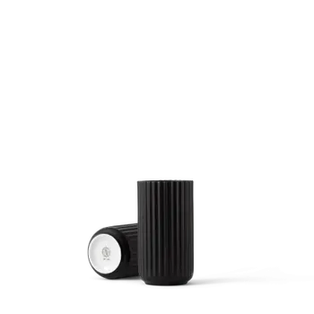 Váza Porcelánová váza Lyngby černá - 15 cm