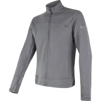 Pánská mikina Mikina pánská SENSOR MERINO UPPER, šedá Velikost: M