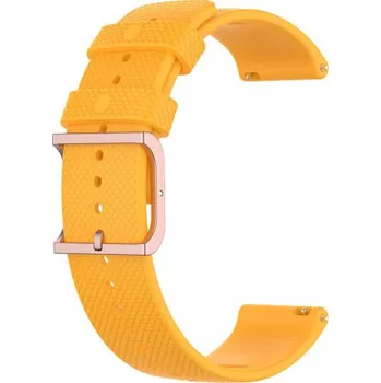 Řemínek na hodinky BSTRAP | BStrap Silicone Rain reminek na Xiaomi Amazfit Stratos 2/2S/3, yellow (SSG014C1604)