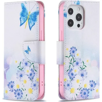 Pouzdro na mobilní telefon Pouzdro pro iPhone 13 Pro Motýl bílé