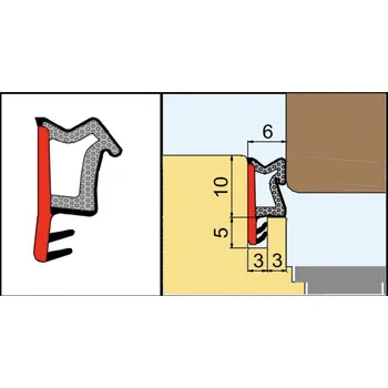 Síť proti hmyzu Těsnění hnědá. rustik (90452-0)