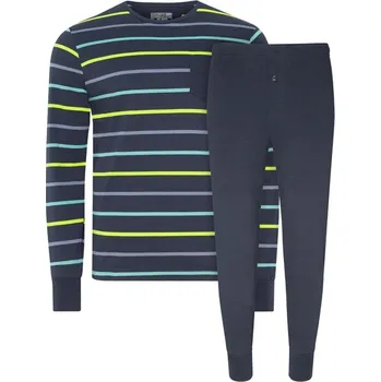 Pánské pyžamo Pánské pyžamo 500008 498 tm.modrá/zelená - Jockey tm.modrá-zelená XL