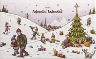 Čokoládovna Janek Tradiční dětský adventní kalendář malý mléčná čokoláda 170 g