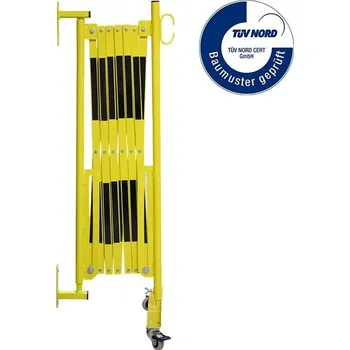 Rohožka Černo-žlutá nástěnná mobilní bariéra - délka 360 cm, výška 105 cm - 81001058