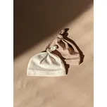 AND Dětská čepička s uzlíkem - bílá, 3-6 m