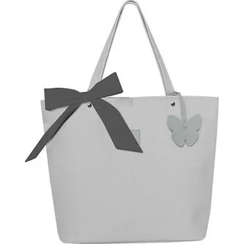 Kabelka Beztroska Matylda taška s mašlí light grey