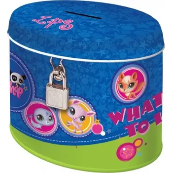 Pokladnička Pokladnička kovová oválná Littlest Pet Shop