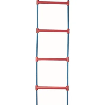 Žebřík BERGER – HUCK Lanový žebřík Herkules PES 16 mm, plastové příčky, 3 ks/m, zelený