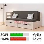 BMB ČALOUNĚNÁ MATRACE BONNIE VERONA 2x45x200cm PŮLENÁ ZKOSENÁ