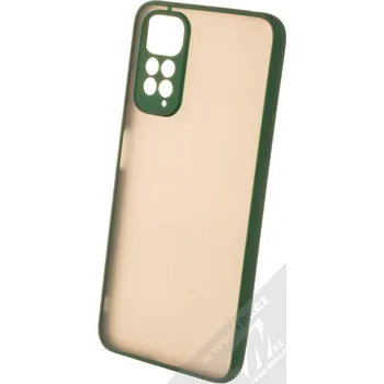 Pouzdro na mobilní telefon 1Mcz Solid Bumper ochranný kryt pro Xiaomi Redmi Note 11 (Global version), Redmi Note 11S (Global version) tmavě zelená (dark green)