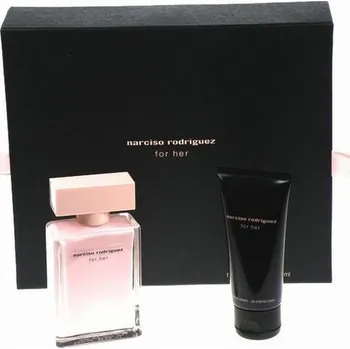 Dámský parfém Narciso Rodriguez Narciso Rodriguez For Her SET: parfumovana voda 50ml + 75ml telove Mléko + kozmetická taška + Vzorek vůně zadarmo pri veľkej objednávke