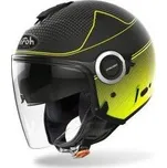 Přilba HELIOS COLOR, AIROH - itálie (černá/fluo-matná) S