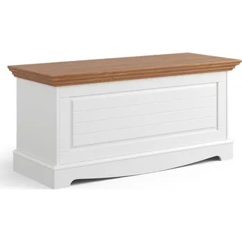 Truhla Truhla BELLUNO Elagante z masivu bílá-dub