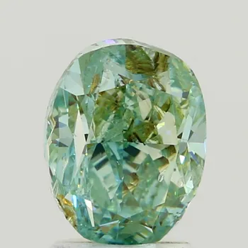 Drahý kámen Přírodní zelený diamant 1.99 ct Fancy Intense Bluish Green I1 brusu Ovál s GIA certifikátem 59Z6TLPWU