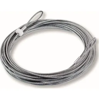 Lano BERGER – HUCK Ocelové napínací lano o 4 mm, délka 11,70 m se 2 oky