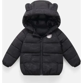 Čína Dětská zimní bunda s kapucou a oušky Barvy: černá, Velikost dítě: 5T