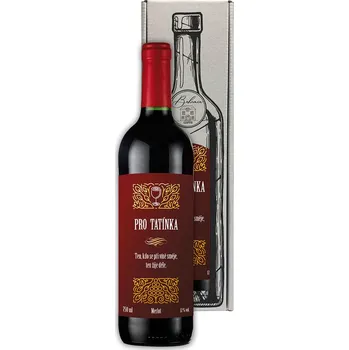 Dárkové víno - Pro tatínka - Merlot 0,75