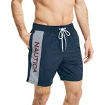 NAUTICA pánské plavky 8" LOGO STRIPE tmavě modré XXL
