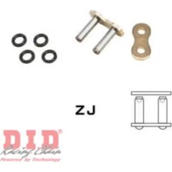 Řetězová sada pro motocykl DID - Japonsko Řetězová spojka nýtovací pro řetěz DID 520ERV7 celozlatá