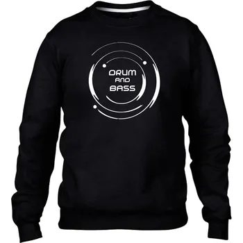 Pánská mikina DNBMARKET.CZ Pánská mikina bez kapuce |D&B + NEURO| CircleParty Velikost: XL, Barva: Černá - Design 1