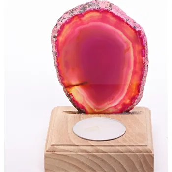 Svícen Magieprirody.cz Achátový svícen plát 9 cm - Top kvalita #308