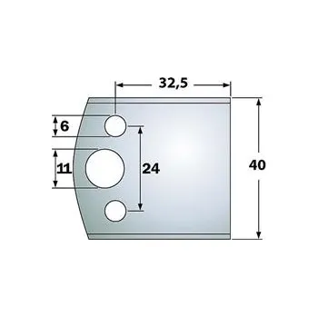 Fréza IGM Blanket nožů - LB32,5-40x16x4mm SP 2ks