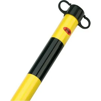 Plotový sloupek Černo-žlutý plastový sloupek - výška 90 cm