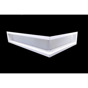 LAgrid s.r.o. Krbová mřížka tahokovová rohová bílá 70x50x 9