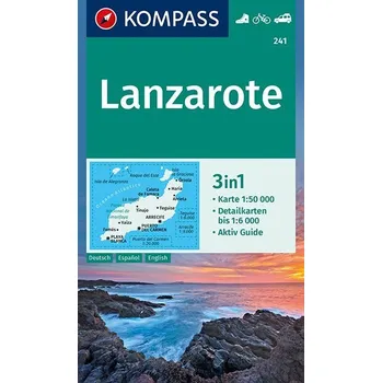 Kompass 241: Lanzarote 1:50 000 - Nakladatelství Kompass Karten (2019)