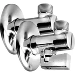 Rohový kulový ventil 1/2"x3/8", s filtrem, pár, chrom 5312