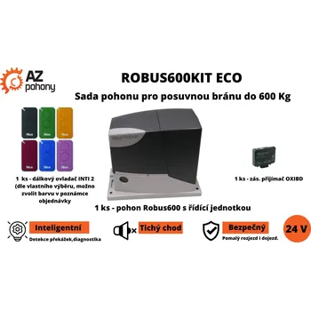Robus600Kit Eco - sada pohonu Nice pro posuvnou bránu do 600 kg