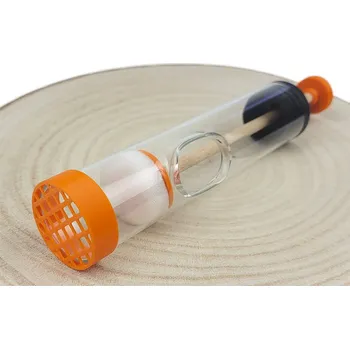 Skleněný značící pístek Ještěd - oranžový