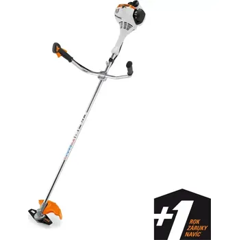 Křovinořez STIHL FS 55 komplet s vyžínací hlavou a sekacím nožem (Lehký benzínový vyžínač STIHL FS 55 s s nožem na sečení trávy 230-2 k vyžínání menších a středních ploch. Multifunkční rukojeť, řídítková rukojeť, motor 2-MIX, jednoduchý nosný popruh.)