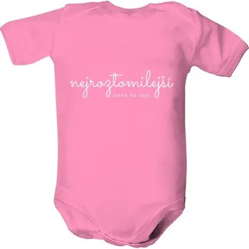 Kojenecký body Dětské body s potiskem Nejroztomilejší sleva na dani dětské