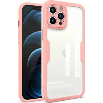 Pouzdro na mobilní telefon Ochranný 360° celotělový kryt pro Apple iPhone 7 Plus - světle růžový