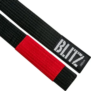 Opasek Blitz Černý pásek BJJ RANK BLITZSPORT - BLITZ_126 Velikosti: 250 cm