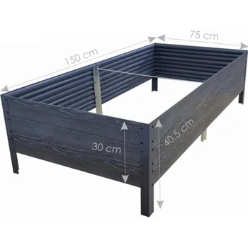 Vyvýšený záhon Covernit Timber 200000322 75 x 150 x 30 cm