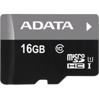 Paměťová karta ADATA Premier microSDHC 16 GB UHS-I U1 + SD adaptér