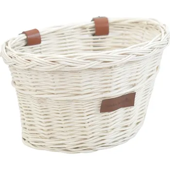 Nákupní košík Vingo Proutěný košík na dětské kolo - bílý