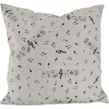 Dekorativní polštářek Dekorační polštář notové osnovy 45 x 45 cm | RTex